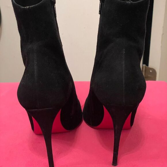 Authentic Christian Louboutin So Kate Black Booties Sz 37.5 - Picture 3 of 14